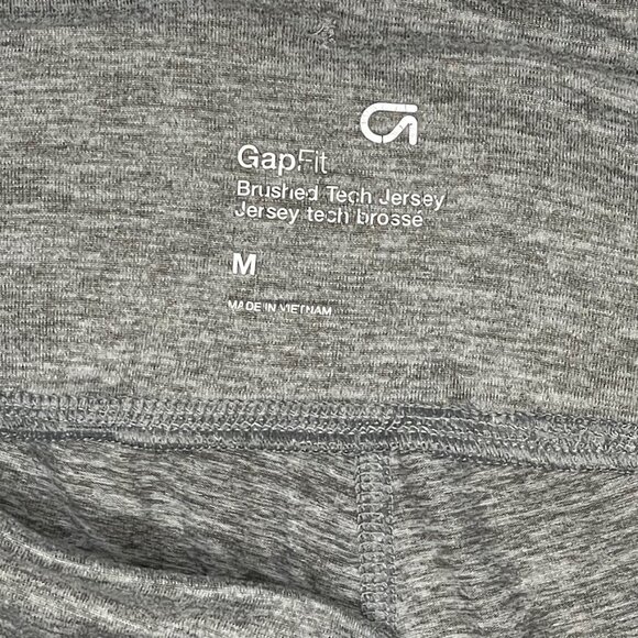 GAPFit Gray and Pink Side Stripe Leggings | Size Medium - Picture 5 of 7